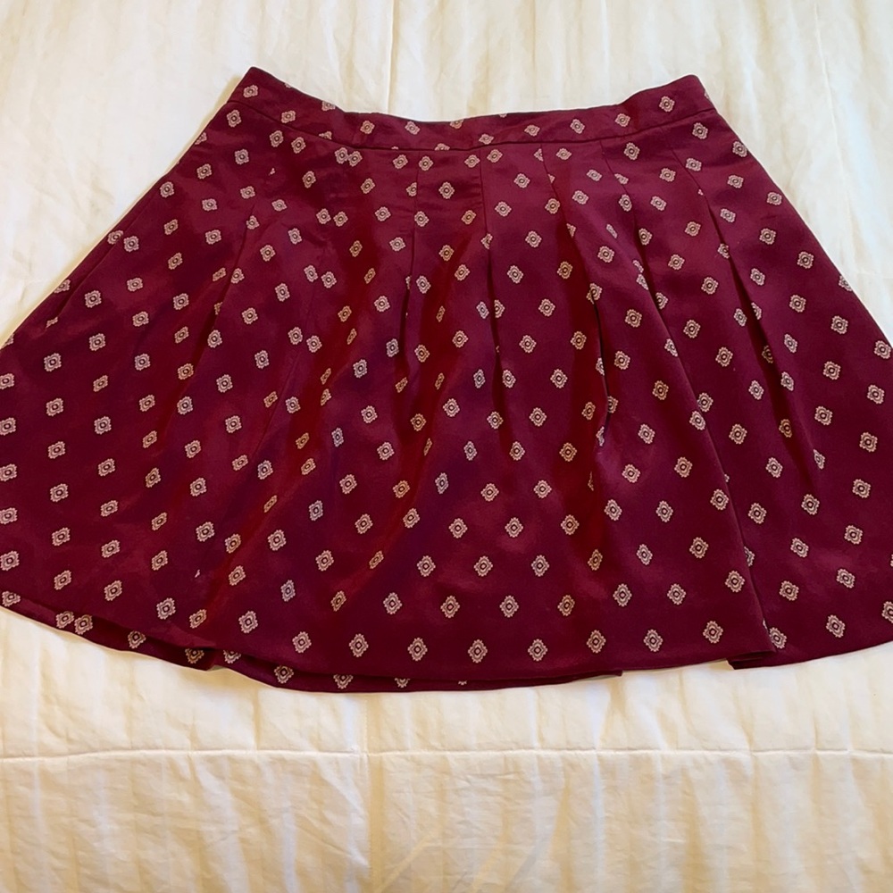 Burgundy J.Crew Skirt